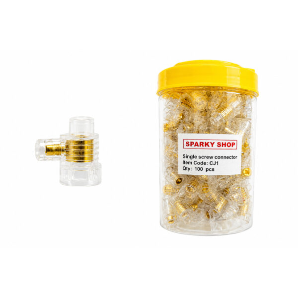 Cable Connector Single Screw 3x6mm Jar of 100