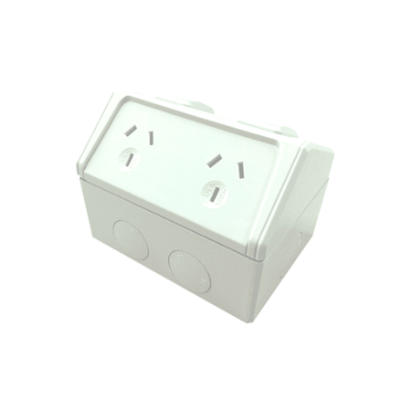 Weatherproof Double Powerpoint IP53 15A Switches and Sockets