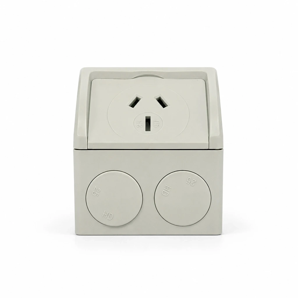 10A Single Weatherproof Power Point IP53 2 10A Single Weatherproof Power Point IP53