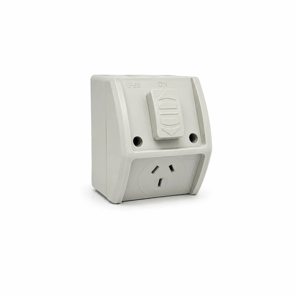 10A Single Weatherproof Power Point IP53 3 10A Single Weatherproof Power Point IP53