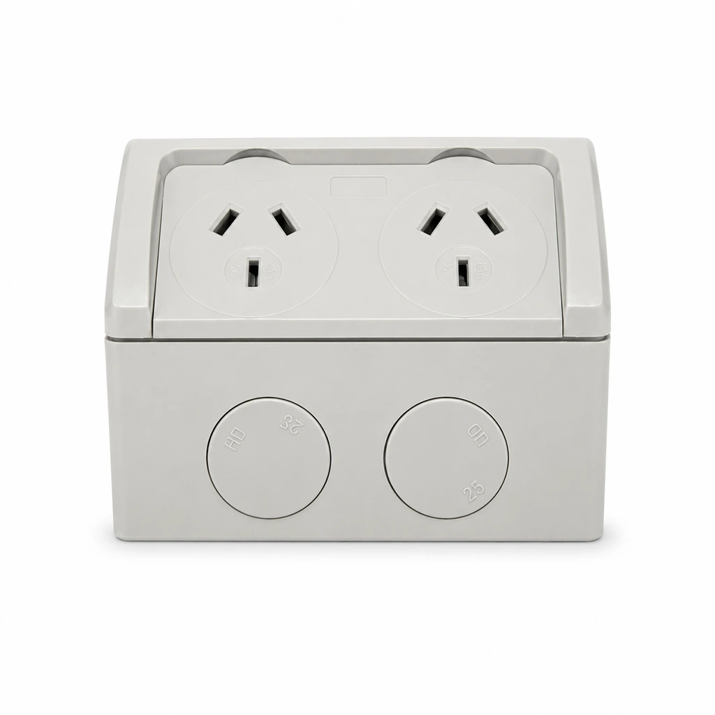 15A Double Weatherproof Power Point IP53 5 15A Double Weatherproof Power Point IP53