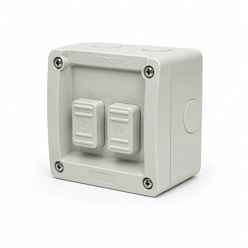 16A Weatherproof Double Switch 1 Phase 3 16A Weatherproof Double Switch 1 Phase