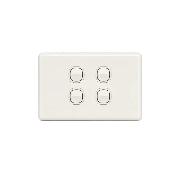 Buy Modern Light Switches Online: Features, Types & Prices 3 Horizontal 4 Gang Light Switch
