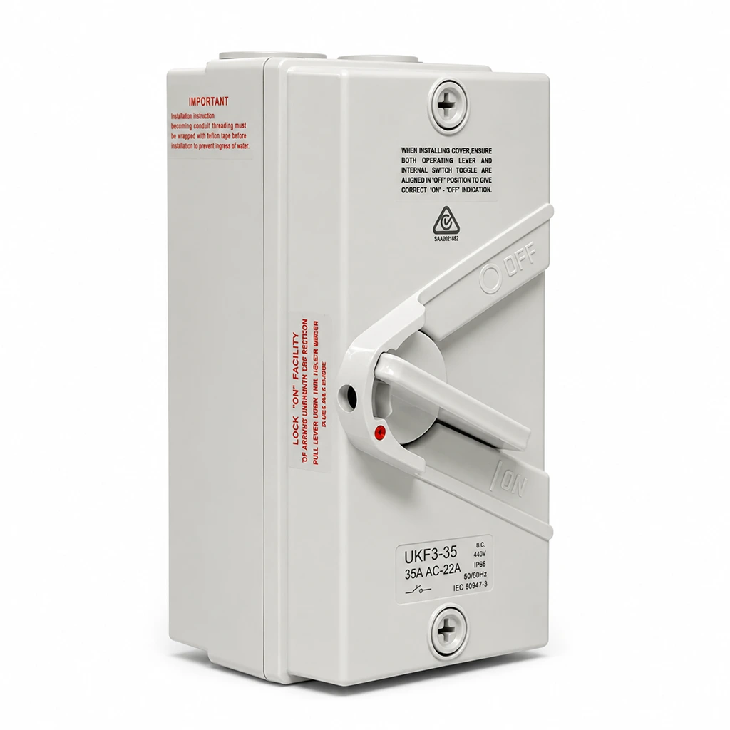 35A 3 Phase Isolator Switch IP65 2 35A 3 Phase Isolator Switch IP65
