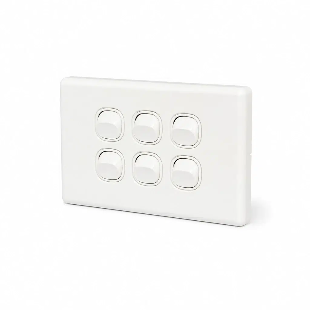 Classic 6 Gang Light Switch 3 Classic 6 Gang Light Switch