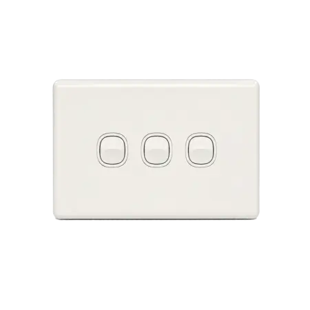 Horizontal 3 Gang Light Switch