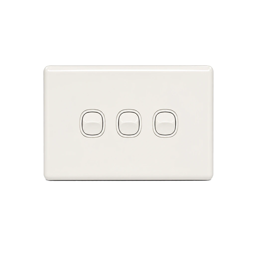 Classic 3 Gang Light Switch 1 Horizontal 3 Gang Light Switch