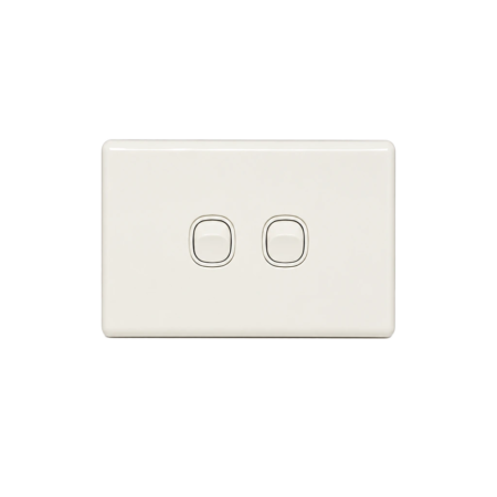 Horizontal 2 Gang Light Switch