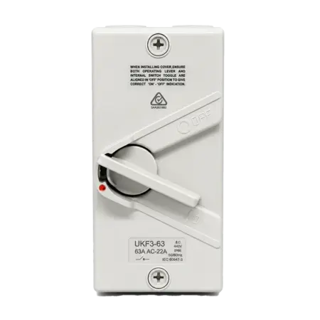 63A 3 Phase Isolator Switch IP65