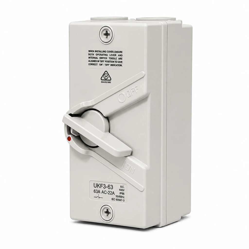 63A 3 Phase Isolator Switch IP65 3 63A 3 Phase Isolator Switch IP65