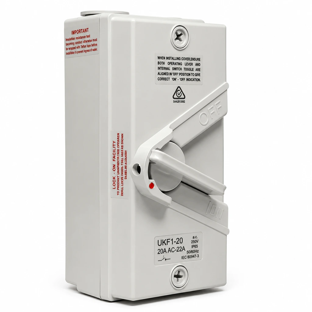 Isolator Switch 20A 1 Phase - IP65 4 Isolator Switch 20A 1 Phase - IP65 - Image 4