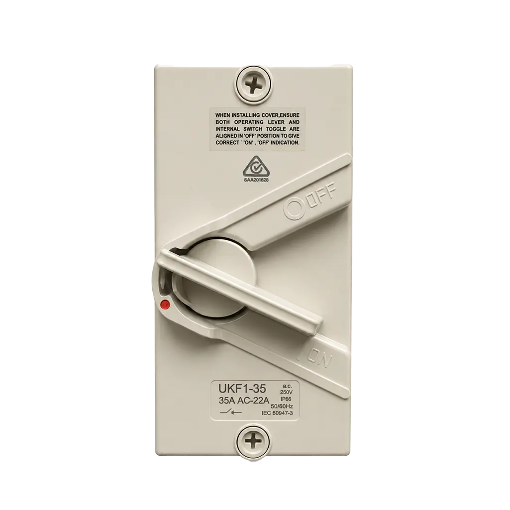 Isolator Switch 35A 1 Phase - IP65 1 Isolator Switch 35A 1 Phase - IP65