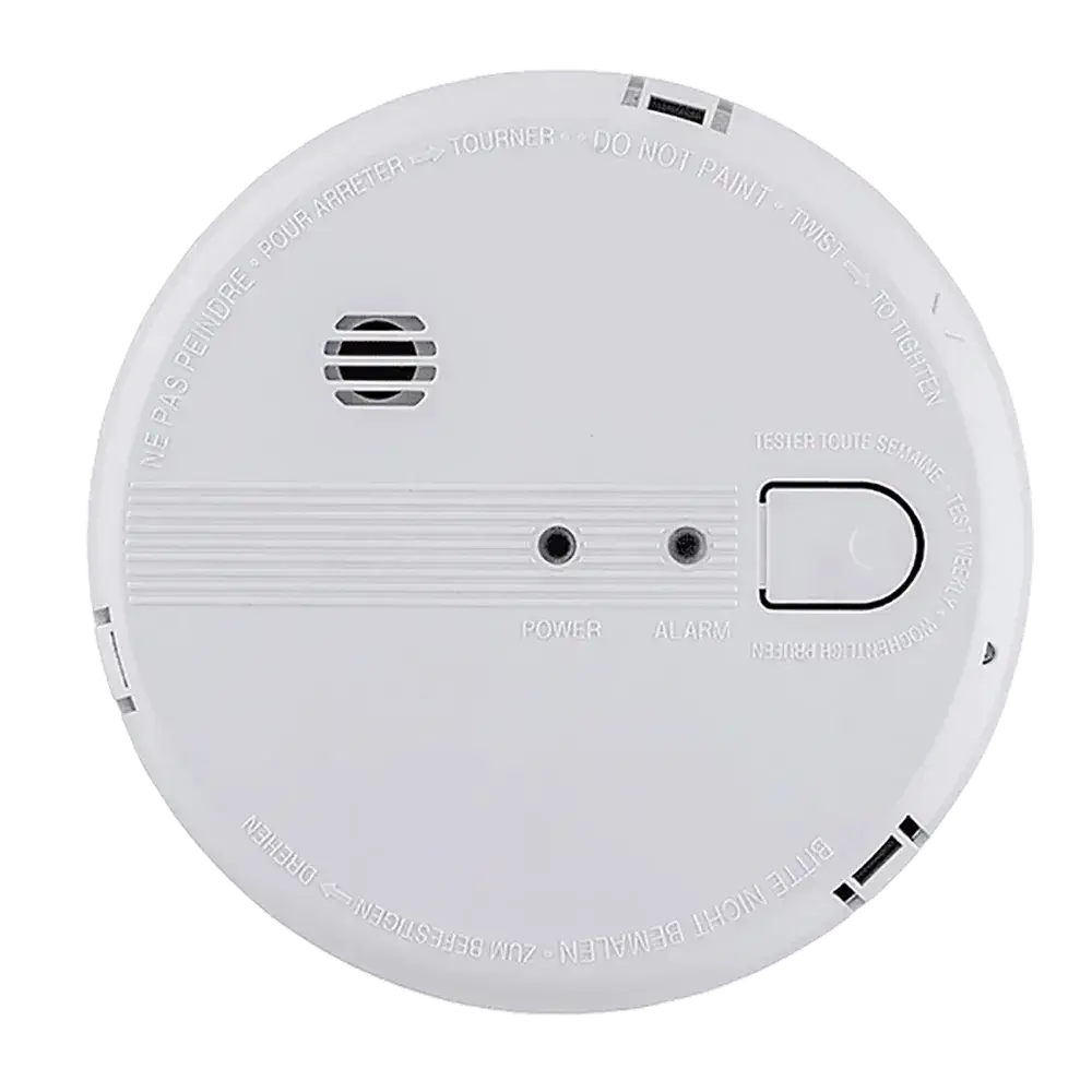 240V Hard Wired Photoelectric Smoke Alarm With 9V Backup Battery -