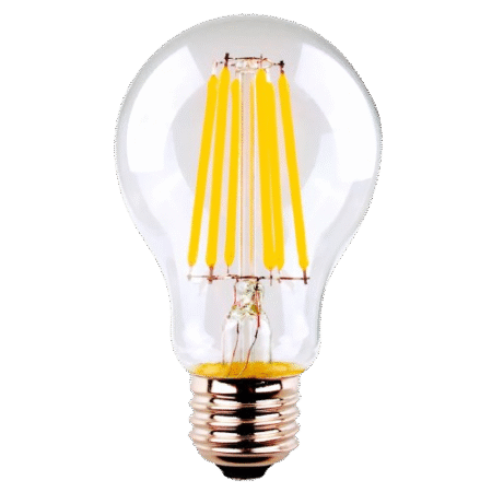 8W Clear Dimmable LED Bulb – E27 Base