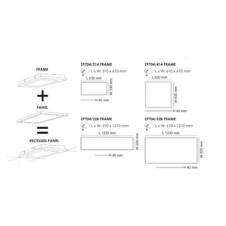 Panel Light Ceiling Frame