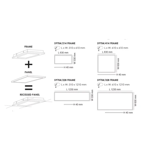 Panel Light Ceiling Frame