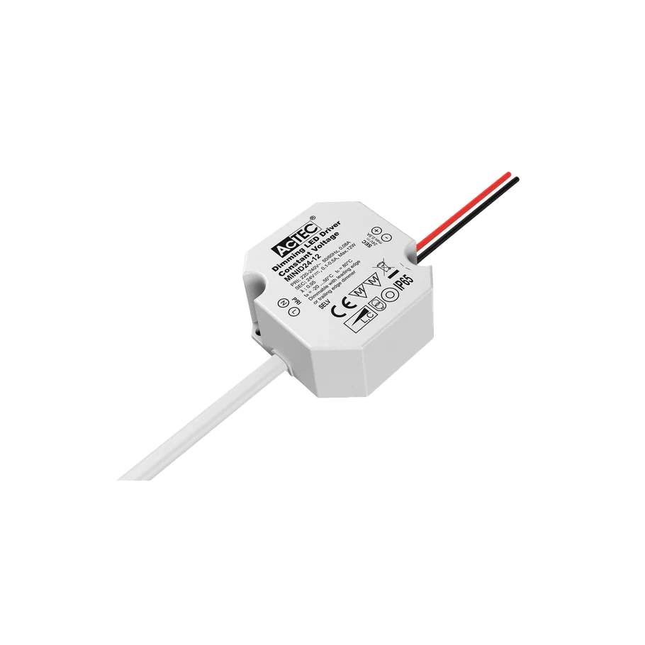 Mini TRIAC Dimmable LED Driver 24V 12W IP65 1 Mini TRIAC Dimmable LED Driver 24V 12W IP65