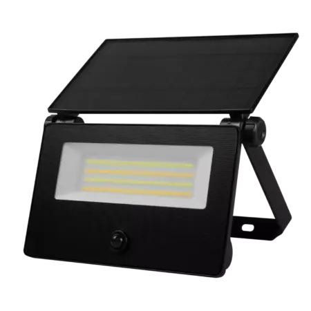 17W LED Solar Flood Light - PIR Motion Sensor