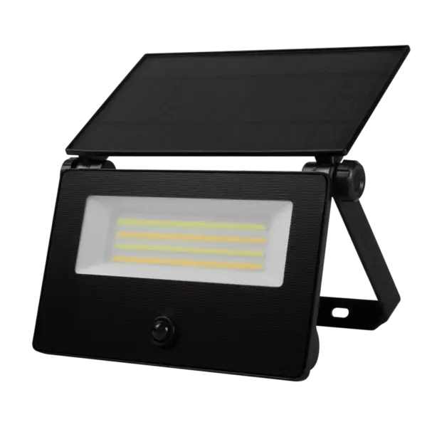 LED Flood Lights for Driveways, Yards, Warehouses & Commercial Sites 7 17W LED Solar Flood Light - PIR Motion Sensor