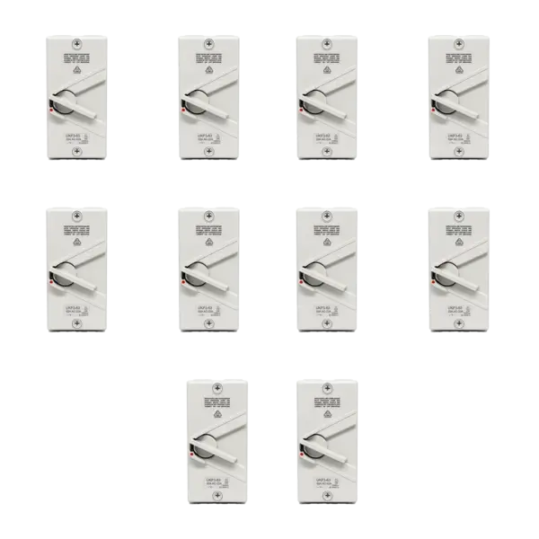 Best Three-Phase Isolator Switches for Electrical Protection in NZ 50 Sparky Pack – 10 X 63A 3 Phase Isolator Switches