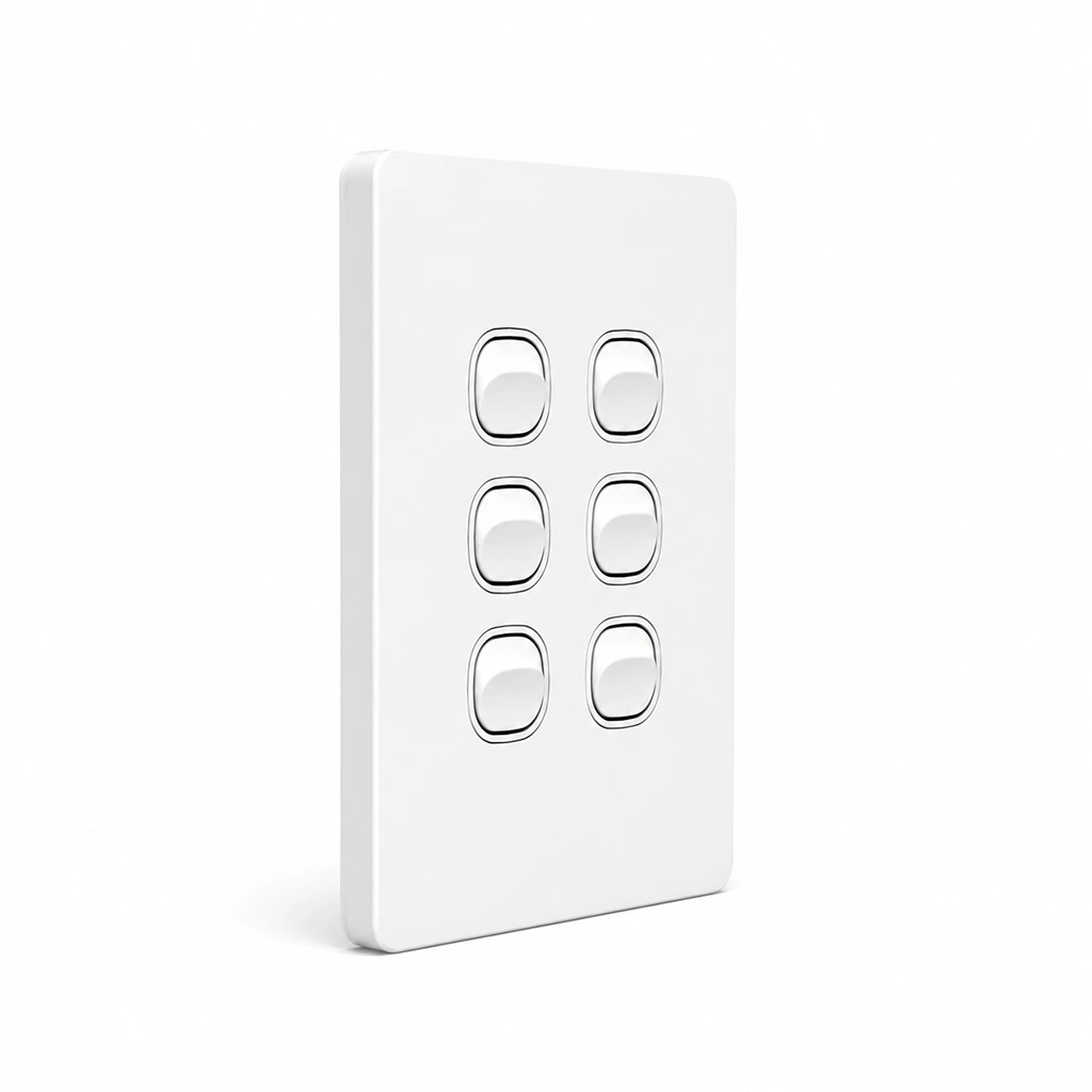 Signature Light Switch 10A – 6 Gang 2 Light Switch 10A – 6 Gang