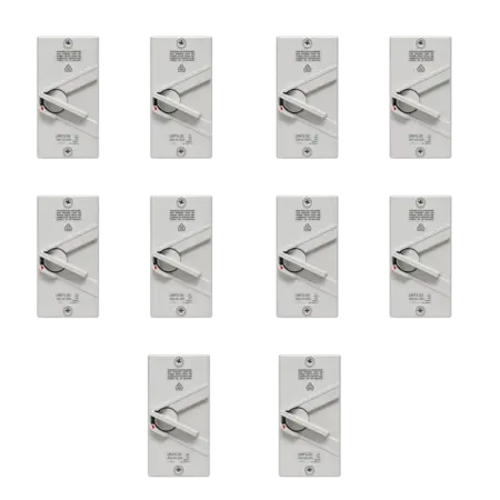 Sparky Pack – 10 X 20A 3 Phase Isolator Switches