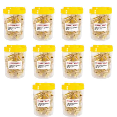 Trade Pack 10 Jars – 32A Double Screw Cable Connectors