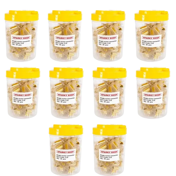 Light Wire Connectors: Safe Wiring Solutions for LED Lighting 13 Trade Pack 10 Jars – 32A Double Screw Cable Connectors