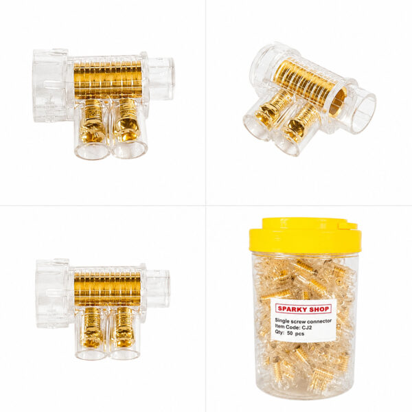 Trade Pack 10 Jars – 32A Double Screw Cable Connectors