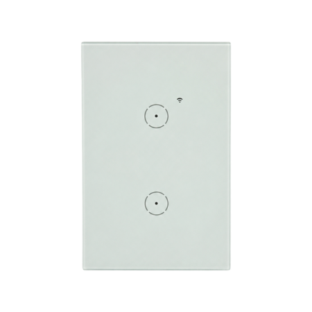 Smart WiFi Touch Switch – 2 Gang Vertical