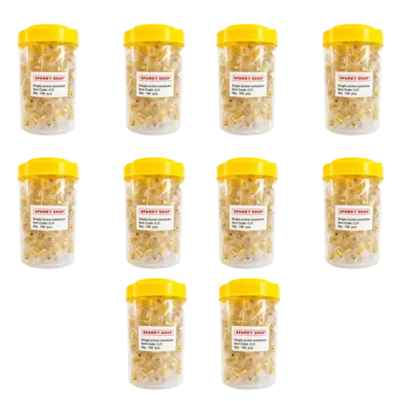 Trade Pack 10 Jars - Cable Connector Single Screw 3x6mm 32A